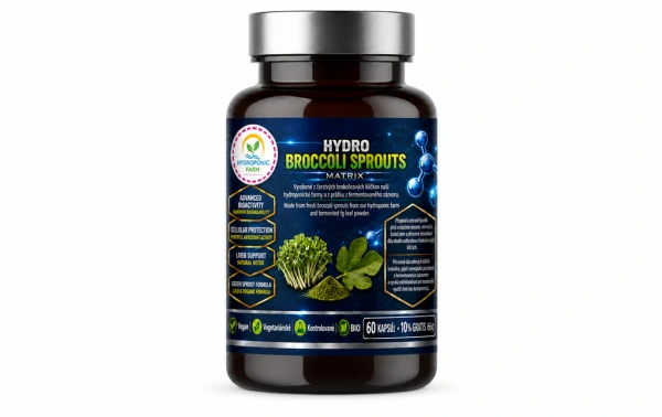HYDRO BROCCOLI SPROUTS MATRIX 400mg, 60 KAPSÚL+10% grátis/66 KAPSÚL