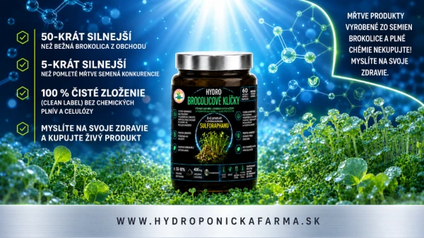 HYDRO BROCCOLI SPROUTS 400mg, 60+10% kps GRATIS